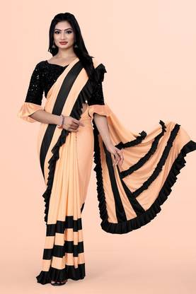 Embellished Bollywood Lycra Blend Saree