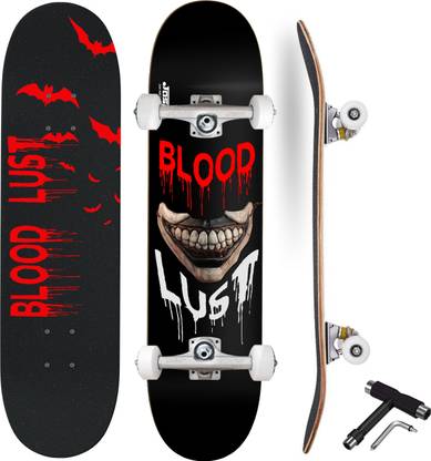 Jaspo Blood Lust Complete Maple Wood Double Kick Fully Assembled 31 inch x 8 inch Skateboard