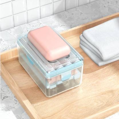 Entice Enterprise Laundry Soap Dish 2 in 1 Soap Cleaning Storage Foaming Box