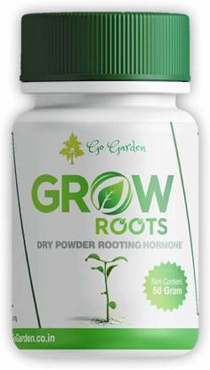 Go Garden Grow Roots Rooting Hormone for Plants Cuttings Improved Fastest Growth 50 Gram Potting Mixture