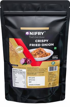 onifry Crispy Fried Onion Used for Biryani, Gravies & Curries Flakes