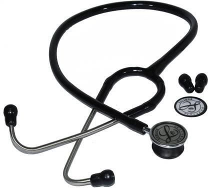 Dishan Stethoscope- Evolife Pediatric- for Doctors and Medical Students- Black Tube Stethoscope Stethoscope
