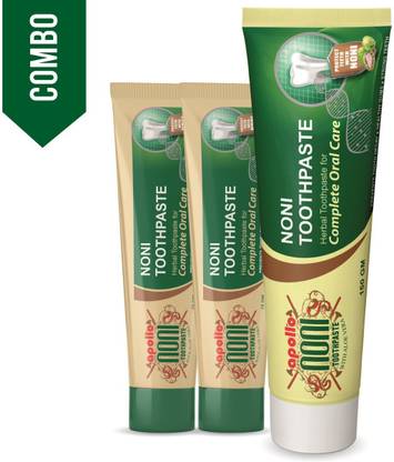 Apollo Noni Aloe Vera Herbal Toothpaste (150g +75g + 75g) Toothpaste