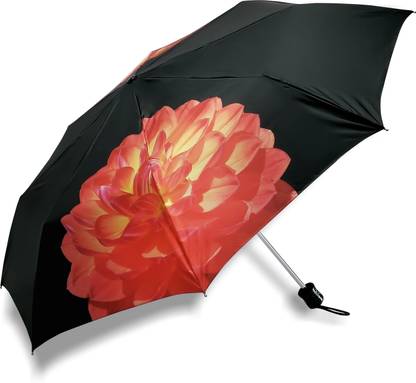 Popy 3-Fold Cherry Print #14 with Silver Coating Umbrella