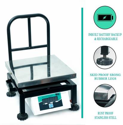 ACUBRAIN 100KG Grill Type Classy|Dual Display Weighing scale For Shop|SS 10g Accuracy Weighing Scale