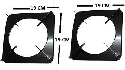 RUDRAKSH MS ( IRON ) Square Gas Stove Pan Support/ Stand/TOP 19x19 cm Appliance Knob