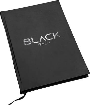 black boon Black Page Diary A5 Diary 162 Pages