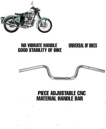 nirwana SHORT CHROME UNIVERSAL HANDLE-14 Handle Bar