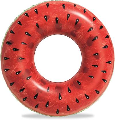 Basha mall Inflatable Rubber Ring, Swimming Float Summer Flavors Inflatable Swimming Safety Tube, Pool Accessory