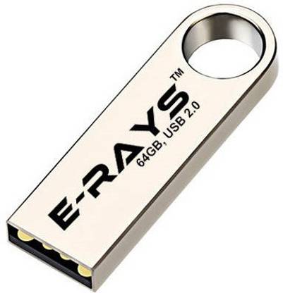 E-Rays PD64-2.0 64 GB Pen Drive Compatible with Audio Player, Desktop Computer, Gaming Console, Laptop, Netbook, Television USB 2.0 Metal Case