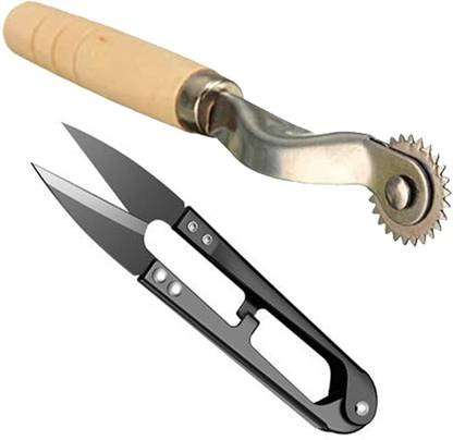 Shree Shyam Combo Thread Cutter (1 Piece) + Tracing Wheel (1 Piece) {Set of 2} Tracing Wheel
