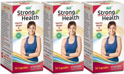 S B HERBO PHARMACEUTICAL Strong Health Capsules for Weight and Health 150 Capsules