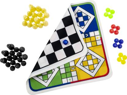 Keshav Creation Chess & ludo game Home Game Board Time Pass 2 Side Print Multi Colour Board Game Accessories