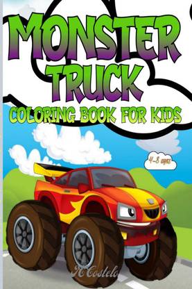 Monster Truck Coloring Book For Kids / बच्चों के लिए राक्षस ट्रक रंग पुस्तक