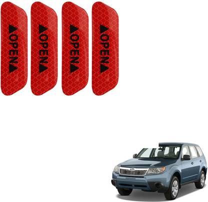 AAKICHI Red Car Door Open Warning Reflective Sticker-4 0.05 mm x 25 m Peppy Red Reflective Tape