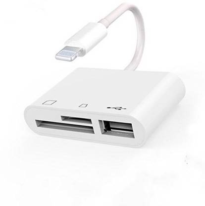 microware Camera Card, SD/TF card and USB 2.0 card reader for iPhone of iOS 9.1 and above Card Reader