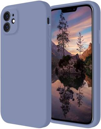 Loxxo Back Cover for iPhone 11 Square Candy Liquid Silicone Cover With Microfiber Lining