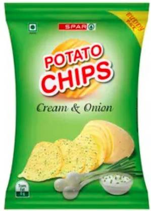 Spar Cream and Onion Potato Chips