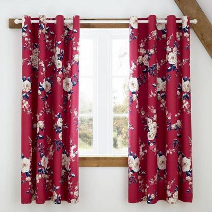 BEST FAB 154 cm (5 ft) Polyester Room Darkening Door Curtain (Pack Of 2)