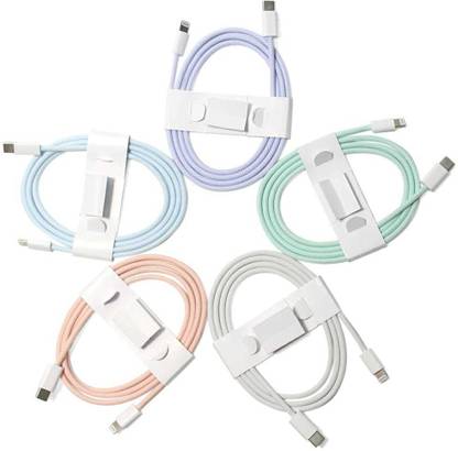 Gadget Zone USB Type C Cable 1.5 m TypeC toLightning 20W Fast charging Nylon Braided USB C multicolour 5