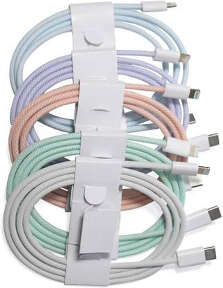 Gadget Zone USB Type C Cable 1.5 m TypeC toLightning 20W Fast charging Nylon Braided USB C multicolout 02