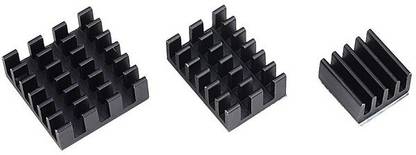 TECHSUPPORT Raspberry Pi Heat Sink 3 in 1 (Suitable for Pi B+, Pi 2 B, Pi 3B, Pi 4B) Electronic Components Electronic Hobby Kit