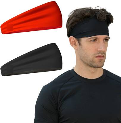 Run India Workout Yoga Non Slip Stretchy Sweat Headbands for Sports Running Fitness Head Band
