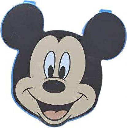 Sonanshi Mickey Face Shaped Lunch Box for Kids, Food Storage Container Box 2 Containers Lunch Box