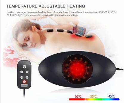 top health Lumbar Traction Device Back Pain Relief Low Back Stretcher with Vibration & Heat Medical Reacher & Grabber