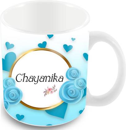 Tuelip Printed Design of Name "Chayanika" Ceramic Coffee Mug