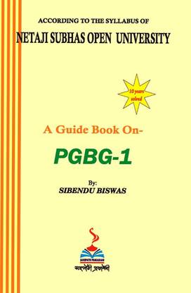 NSOU A Guide BOOK ON- PGBG-1 ( 10 Years Solved)