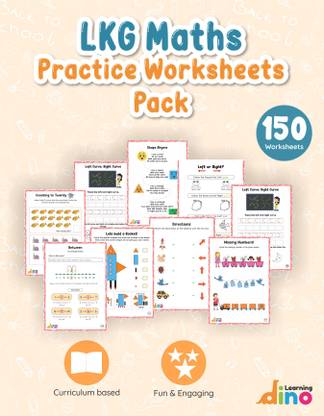 Learningdino LKG Math Practice Worksheets Pack