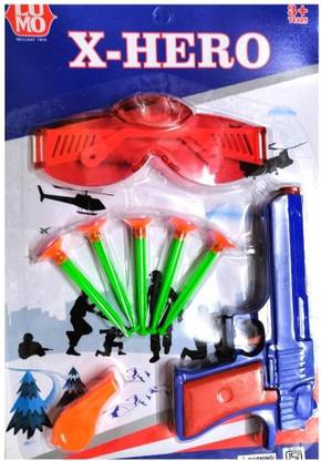 MITTRA Gun for Kids with Google Whistle & 5 dots bullets Guns & Darts