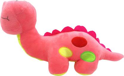 Kraftix Pink Dinosaur Stuffed Plush Soft Toy Doll Animal KST380123  - 23 cm