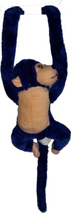 plushies LONG MONKEY - SOFT TOY - BLUE- PACK OF 1  - 250 mm
