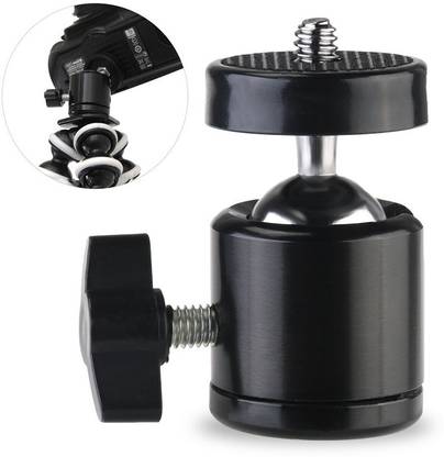 SOJUBA Swivel 1/4"Screw Tripod Ball Head Bracket Holder 360Degree for Camera,Ring Light Tripod, Tripod Ball Head, Monopod, Monopod Kit, Tripod Bracket, Tripod Clamp, Tripod Kit