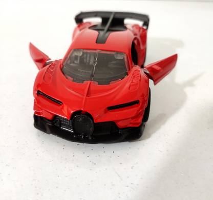 kuchuk Metal Ducati Car With Openable Doors And Back With Pull Back Function