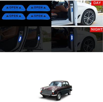 PECUNIA Car Stickers Reflective Open Warning Strip Mark Tape Sign 227 5 mm x 5 m Blue Reflective Tape