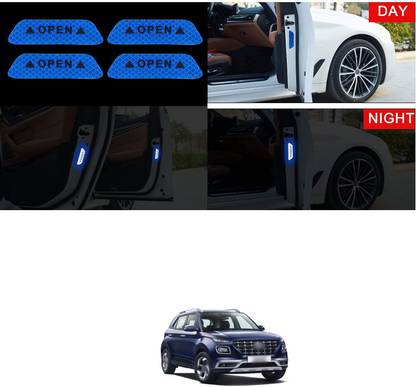 PECUNIA Car Stickers Reflective Open Warning Strip Mark Tape Sign 258 5 mm x 5 m Blue Reflective Tape