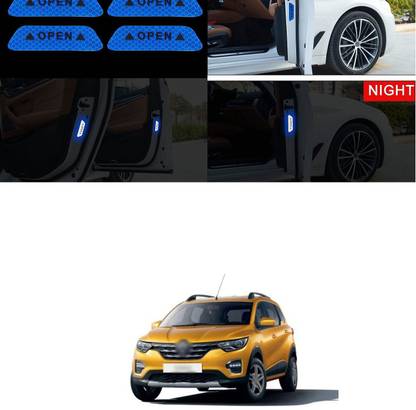 PECUNIA Car Stickers Reflective Open Warning Strip Mark Tape Sign 114 5 mm x 5 m Blue Reflective Tape