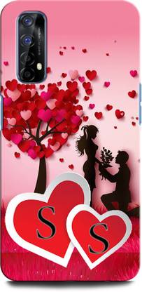 GRAFIQE Back Cover for Realme 7 SS, S LOVE, S LETTER, SS NAME