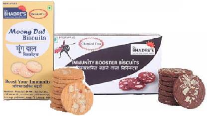 Dr. BHADRE'S Sweet Biscuits 400gm/Pack of 2|Immunity+Moong Daal Biscuits|Delicious Biscuits Digestive Biscuit