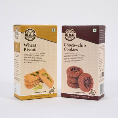 15 AD Combo - 028 I Wheat Biscuit I Choco Chips I Cookies Biscuit I Gift Pack Bakery Biscuit