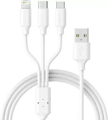 Usmart USB Type C Cable 2 A 1.2 m 3 in 1 PVC Soft and Superior 1.2 m USB Type C Cable