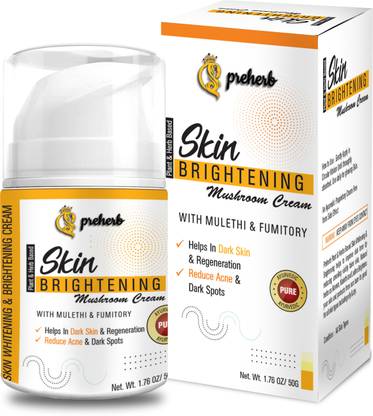 PREHERB MUSHROOM SKIN BRIGHTENING , GLOWING & WHITENING CREAM REDUCE ACNE & DARK SPOT