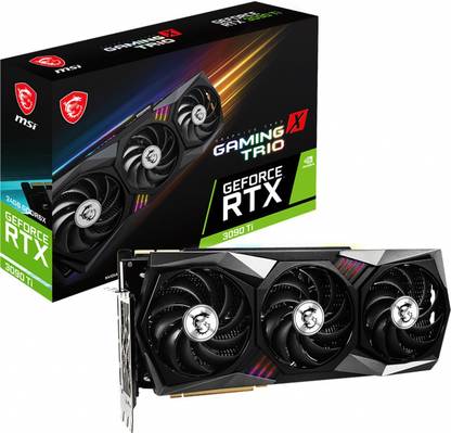 MSI RTX 3090 Ti GAMING X TRIO 24G GDDR6X 24 GB NVIDIA Chipset 384 bit 1920 MHz Graphics Card