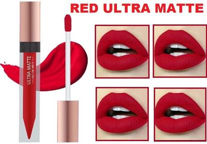 GFSU CHERRY RED MATTE LIQUID LIPSTICK SMUDGE PROOF