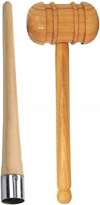 VDs Wooden Mallet {HAMMER] And Grip Cone Wooden Bat Mallet