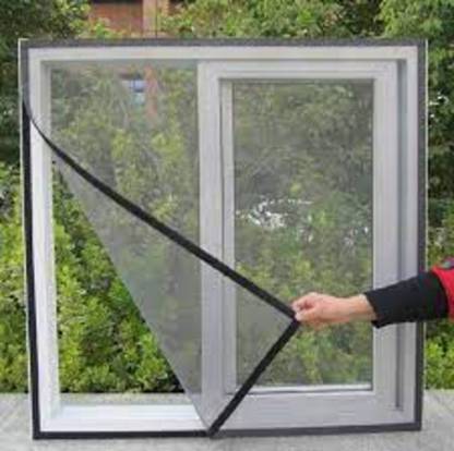 Ourlucky Fibre Adults Washable Window Mesh Screen Fibreglass Material 2x3 feet black color Mosquito Net