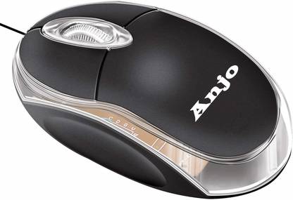 ANJO Optical USB Mouse Wired Ambidextrous Optical  Gaming Mouse